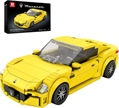 Obrázek produktu pro Reobrix 823 Maserati GranTurismo 2024 – stavebnice s klipovacími dílky – auto 384 – žlutá