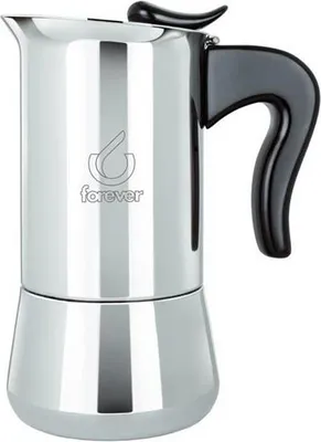 Produktbild von Forever Espressokocher Miss Splendy 2 Tassen Edelstahl moderner Look