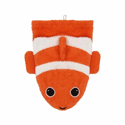 Immagine prodotto di Flanella Fürnis con divertenti motivi animali Large 100% Cotonelogico GOTS 596 Pesce pagliaccio