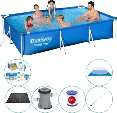Zdjęcie produktu dla Bestway Steel Pro 300x201x66 cm Rechteckig - 7-teilig - Zestaw basenowy