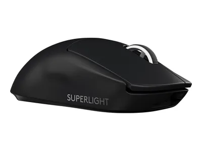 Produktbild von Logitech G PRO X SUPERLIGHT Wireless Gaming Mouse, rechts, RF Wireless, 25400 DPI, 1 ms, Schwarz