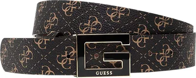 Produktbild von Guess Liberty City Frauen 4G Logo Druck Synthetik Verstellbarer Gürtel Braun – KLEIN / Braun