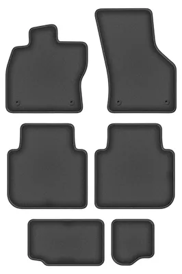 Produktbild von Velours-Fußmatten für Seat Tarraco 2018- (7-Sitzer) – 4-tlg, Graphit, passgenau – Wielganizator DURBAN – Ausführung W0983