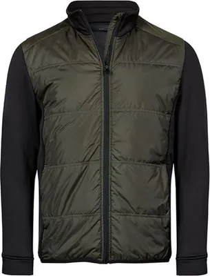 Immagine prodotto di Tee Jays 9110 | Giacca ibrida elasticizzata da S a 3XL - Colore: Verde scuro/Nero - Taglia: M