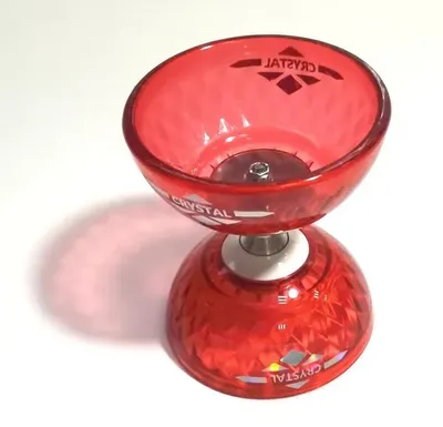 Produktbild von Acrobat - Set Bearing diabolo crystal-red + aluminum hand sticks