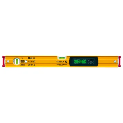 Produktbild von Stabila Wasserwaage elektronisch 96-M electronic gelb, 61cm, Magnet, IP 65, 2 Displays - 17677