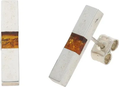 Produktbild von Ohrstecker Silber 925 Bernstein JL47-06-0070 JuwelmaLux