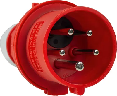 Obrázok produktu pre as-Schwabe Bals CEE fázová reverzná zástrčka 400V 32A červené skrutkové pripojenie 6mm² 400V
