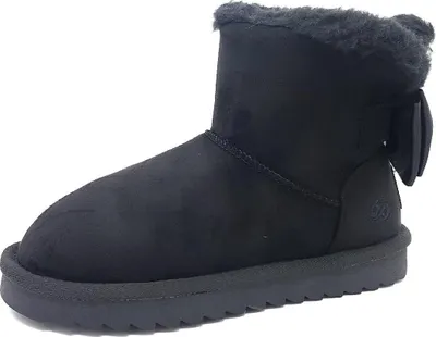 Image de Dockers by Gerli Chaussures pour enfants filles Bottes d'hiver Noir Loisirs, Taille:38 EU