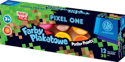 Zdjęcie produktu dla Farby Plakatowe Pixel 12 Kolorów 20Ml Astra