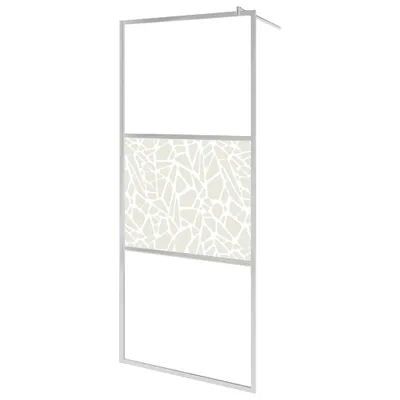 Produktbild von vidaXL Duschwand für Begehbare Dusche ESG-Glas Steindesign 90x195 cm