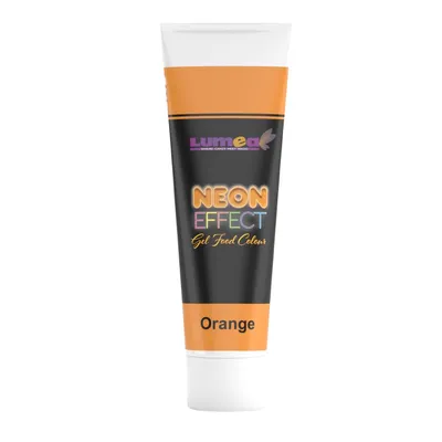 Produktbild von Gel-Lebensmittelfarbe mit Neon-Effekt Neon-Orange, 30g – Intensiv & mischbar für Fondant, Marzipan, Cremes & mehr