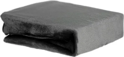 Produktbild von Plüsch Spannbettlaken 90-100 x 200 cm + 30 cm mit Rundumgummizug - Cashmere Touch 180 gsm Anthrazit