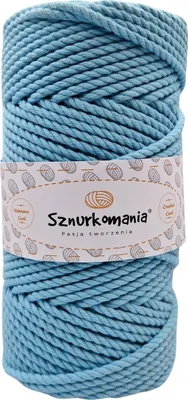 Produktbild von Makramee-Garn 5 mm 100 m 3-fädig, viele Farben, Baumwollgarn, Baumwollkordel 5 mm 3-lagig, Makramee-Kordel, Makramee-Kordel, Baumwollkordel, gehäkelt