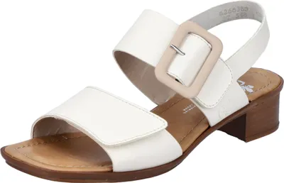 Produktbild von Rieker Damen Sandaletten Sandalen Blockabsatz 62663, Größe:38 EU, Farbe:Beige