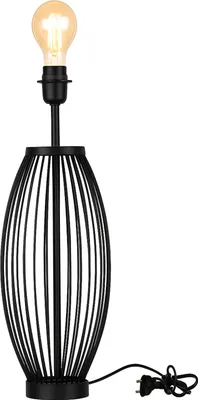 Obrázek produktu pro Podstavec stolní lampy Trefor černý 51cm - kovový podstavec skandinávské lampy