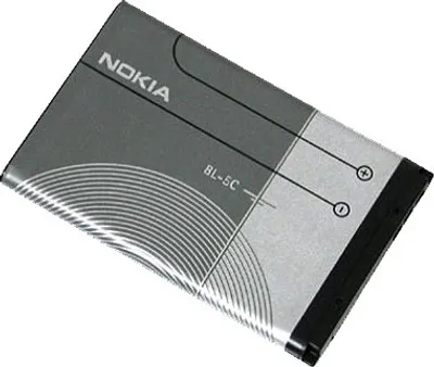 Produktbild von Nokia BL-5C, Akku, Lithium-Ion (Li-Ion), 1020 mAh, Nokia 1100 Nokia 1101 Nokia 1110 Nokia 1110i Nokia 1112 Nokia 1200 Nokia 1208 Nokia 1209 Nokia...