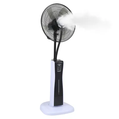 Image de Ventilateur sur pied 75 watts, minuterie 7,5 h, 3 vitesses, ventilateur de sol, générateur de vent avec télécommande