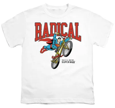 Obrázok produktu pre Tričko s potlačou Supermana – "Radikálne" – pre deti, model TV36766 (veľkosť 152-158) (biela)