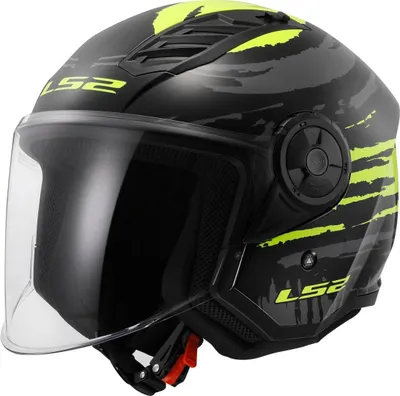 Produktbild von Jet-Helm AIRFLOW II in Schwarz-Gelb, Größe L