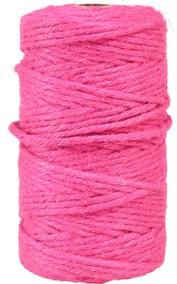Produktbild von Juteband Kordel Fuchsia Ø4mm 100m - Deko-Naturfaserband für Dekoration und Basteln