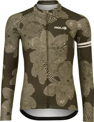Produktbild von Agu Striped Flower Essential Langarm-trikot Grün L Frau Grün L