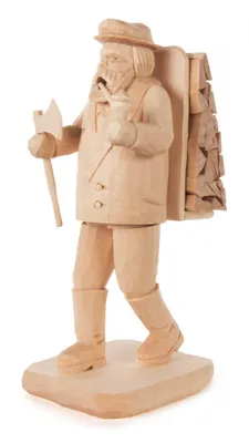 Produktbild von Räuchermann Holzmacher, geschnitzt Höhe 19cm NEU