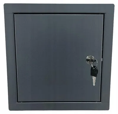 Produktbild von Kobe Metall Revisionsklappe 25x25 Graphit mit Schloss