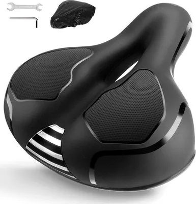 Produktbild von Komfortsattel Stadtbike weich Memory Foam breit