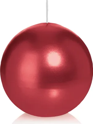 Produktbild von Wiedemann Kerzen Kugelkerzen Altrot Ø 80 mm, 6 Stück, rußarm, tropffrei, hochwertiger Docht