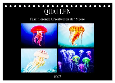 Produktbild von Quallen - Faszinierende Urzeitwesen der Meere (Tischkalender 2027 DIN A5 quer), CALVENDO Monatskalender