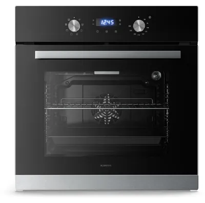 Image de Klarstein Verosteel Four encastrable 60 cm - 67 L Four électrique, 8 modes de cuisson, classe énergétique A, acier inoxydable & verre, minuterie, plaque de cuisson