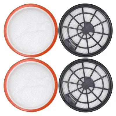 Obrázek produktu pro Sada 4 filtrů pro Dirt Devil DD2650-1, DD2651-0, DD2651-1, DD2720 2620001, 2620002, 2x ochranný filtr motoru + 2x filtr výfukového vzduchu