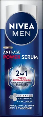 Image de NIVEA MEN Anti-Age 2in1 Power Serum avec Hyaluron et LUMINOUS630® 30ml