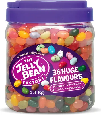 Produktbild von The Jelly Bean Factory 36 gurmánskych príchutí Jar Geleebohnen 1400g