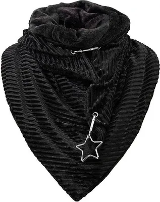 Produktbild von Famanu Dreieckstuch für Damen, warme und weiche Schal mit Knoten - Multicolor