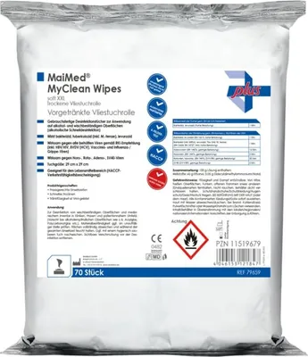 Produktbild von MaiMed® MyClean Wipes soft XXL Desinfektionstücher 70 Blatt