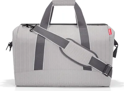 Produktbild von reisenthel allrounder L, Reisetasche, Sporttasche, Doktortasche, Tasche, Polyestergewebe, Herringbone Grey, 30 L, MT7074