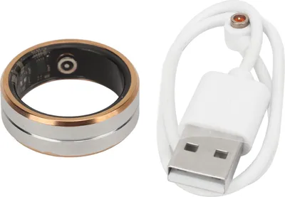 Produktbild von Smart Health Ring mit APP, Schlafüberwachung, Schrittzählung, Kamerasteuerung, IP68, wasserdichter Fitness-Tracker für Männer und Frauen, Silber, Gold