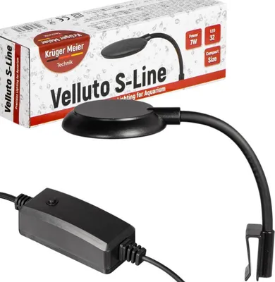Produktbild von Kruger Meier Velluto S-Line Schwarz - LED-Lampe für Aquarien 10l - 40l