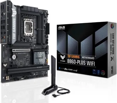 Image de Carte Mère ASUS TUF GAMING B860-PLUS WIFI, Intel LGA 1851, ATX, DDR5, Wi-Fi 7