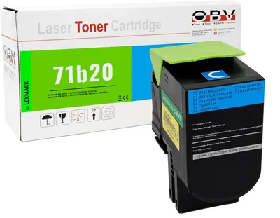 Zdjęcie produktu dla Toner kompatybilny z Lexmark 71B20, kolor cyjan – CS317dn, CS417dn, CS517de, CX317dn, CX417de, CX517de