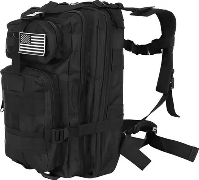 Image de Sac à dos militaire, 26 litres, couleur noire
