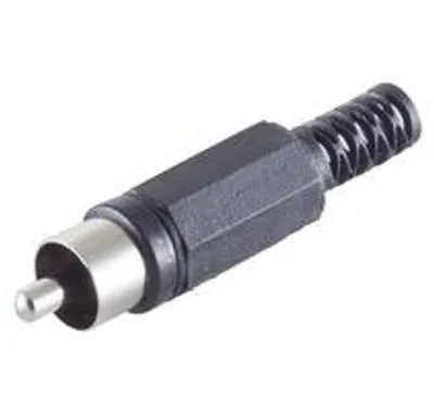 Produktbild von Cinchstecker, schwarz