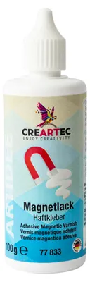 Produktbild von CREARTEC Magnetlack Haftkleber - 100g - permanent klebende Fläche - zum Aufheften und Abnehmen bis zu 200 mal