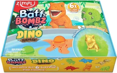 Obrázek produktu pro ZIMPLI KIDS Šumivé bomby do koupele Dinosauři