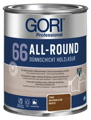 Produktbild von 0,75L Gori 66 Allroundlasur 7808 Nussbaum Lasur Holzschutz Holzlasur