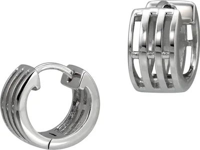 Productafbeelding van SilberDream creolen, 13 mm, zilveren oorbellen, sterling zilver, damesmodel, D2SDO458J