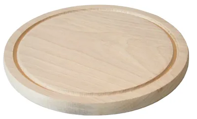 Produktbild von Runde Holzschnittbrett aus Buchenholz, Durchmesser 20 cm