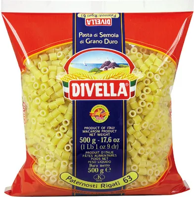 Produktbild von 24x Divella Pasta Paternosti Rigati N.63 500g